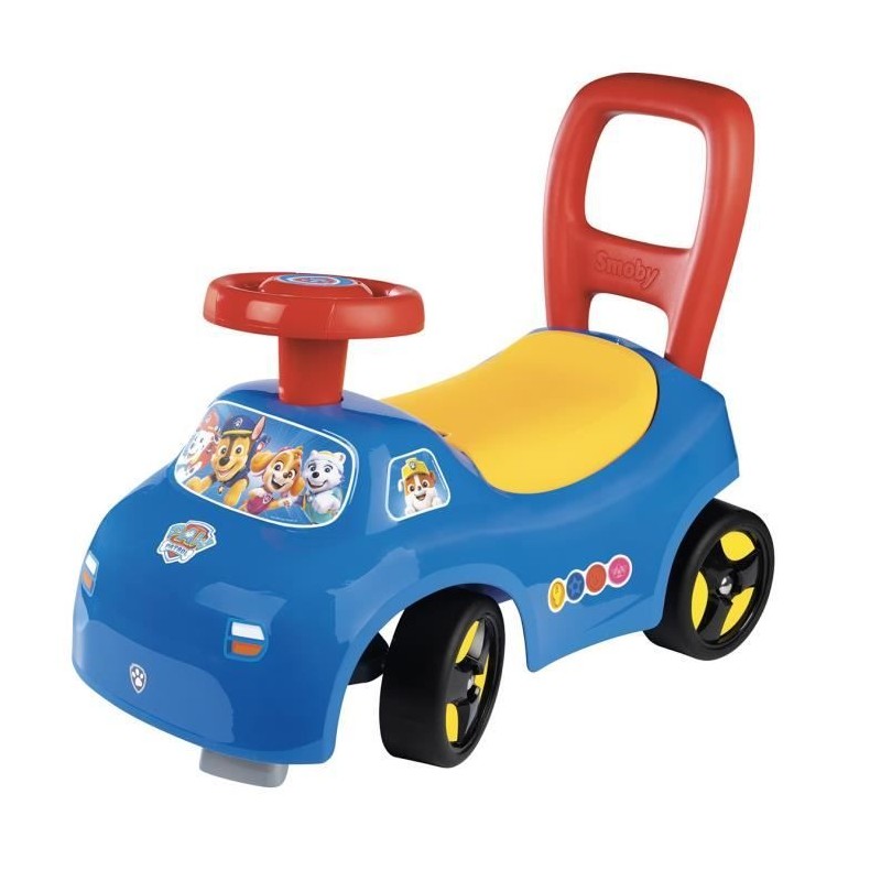 Smoby - Porteur auto enfant 2 en 1 - Pat' Patrouille - Coffre sous la selle -...