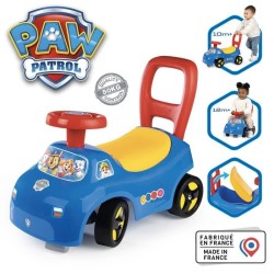 Smoby - Porteur auto enfant 2 en 1 - Pat' Patrouille - Coffre sous la selle -...
