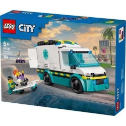 LEGO City 60451 L'ambulance de secours - Jouet de construction pour garçon de...