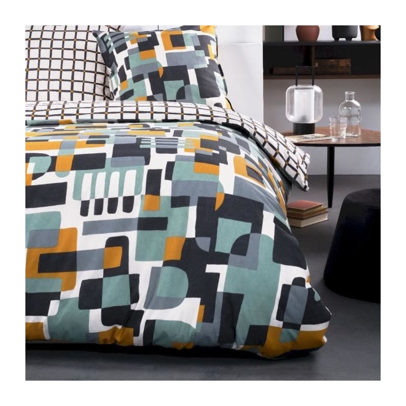 Parure de lit - TODAY - Sunshine - 116485 - 2 personnes - 220x240 cm - Coton ...