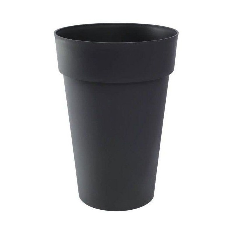 Vase haut Rond Ø 46 cm - EDA - Toscane - 67 L - Ø 46 x H. 65 cm - Gris Anthra...