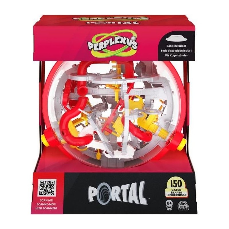 Perplexus Portal Labyrinthe 3D - SPIN MASTER - 150 Défis, 50 Portails