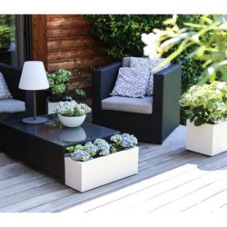 Jardiniere - EDA - Graphit Up - 57 L - Intérieur / Extérieur - Décor Vagues -...