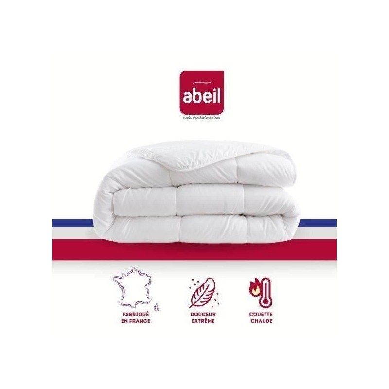 Couette chaude 400gr/m² Douceur Auvergnate - 220 x 240 cm - 2 personnes - ABEIL