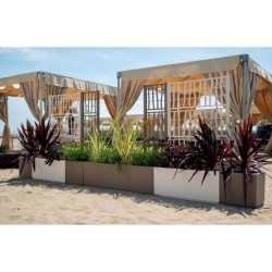 STEFANPLAST Bac a fleur/Jardiniere ETHICA rectangulaire 80 cm  - 100x43x35 cm...