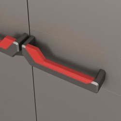 Keter Armoire de Rangement Basse Stilo Gris et Noir 90 cm Casier Organisateur...