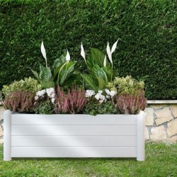 STEFANPLAST Bac a fleurs rectangulaire - ITALIA - Finition effet bois - 100x4...