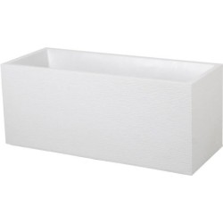 Jardiniere - EDA - Graphit - 98 L - 99,5 x 39 x H. 43 cm - Blanc Cérusé