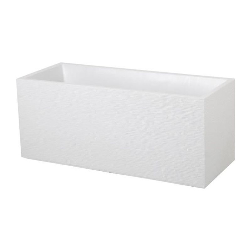 Jardiniere - EDA - Graphit - 98 L - 99,5 x 39 x H. 43 cm - Blanc Cérusé