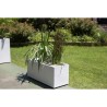 Jardiniere - EDA - Graphit - 98 L - 99,5 x 39 x H. 43 cm - Blanc Cérusé