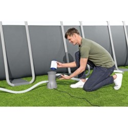 Réchauffeur électrique - Bestway - Pour piscine hors sol - Gris