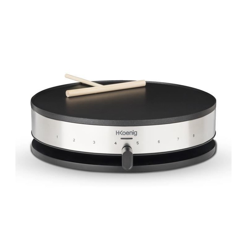 Crepiere HKoeNIG - KREP29 - Surface de cuisson 33cm - Revetement anti-adhésif...