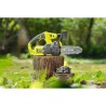 RYOBI - Tronçonneuse compacte 18V ONE+ - guide 20 cm - 4,6 m/s - tendeur laté...