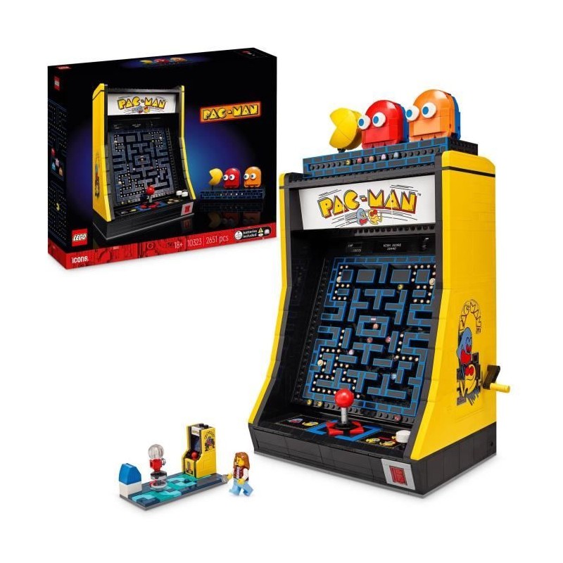LEGO 10323  Icons Jeu d'Arcade PAC-MAN, Maquette pour Adultes a Construire, M...