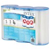 Lot de 3 cartouches de filtration A - Intex - Fibre Dacron - Faciles a nettoyer