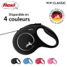 Laisse New Classic M Cord 8 m black Flexi CL20C8-251-S-20