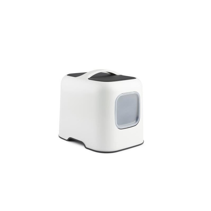 ROTHO - Maison toilette pour chat 51 x 39 x 40 cm - Bac a litiere - Blanc de Gui