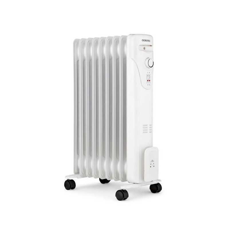 Radiateur bain d'huile électrique - 2000 Watts - OCEANIC - 3 puissances - 9 é...