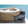 Entourage de spa 4 places rond - INTEX - 28515 - 2 pieces medium + 2 pieces h...