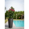 Pot de fleurs haut - GARDEN ID - Green Care Sense Haut Noir-Anthr. - 55 cm - ...