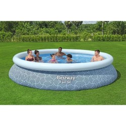 Kit piscine gonflable BESTWAY - Fast Set - 396 x 84 cm - Ronde