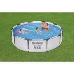 Kit Piscine hors sol tubulaire BESTWAY Steel Pro Max™ - 305 x 76 cm - Ronde (...