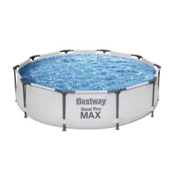 Kit Piscine hors sol tubulaire BESTWAY Steel Pro Max™ - 305 x 76 cm - Ronde (...