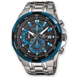 Montre en acier inoxydable EDIFICE CASIO - Gris - Quartz - Etanche 10 Atm