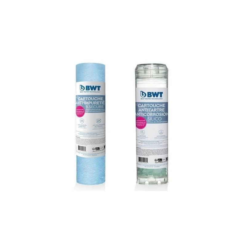 Pack annuel antitartre - BWT - PILODIPHOS - B.SECURE + silicophosphate - Fréq...