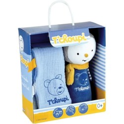 T'choupi Baby Coffret Naissance avec Doudou et Peluche Hochet +/- 25 cm - JEM...