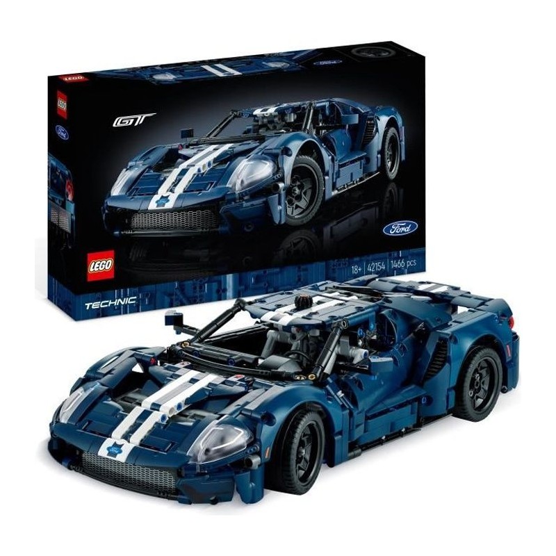 LEGO Technic 42154 Ford GT 2022, Maquette de Voiture pour Adultes, Échelle 1:...