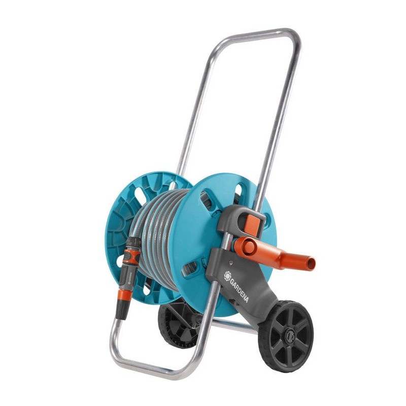 Dévidoir sur roues GARDENA CleverRoll taille S - Tuyau 20m ø 13mm et lance d'...