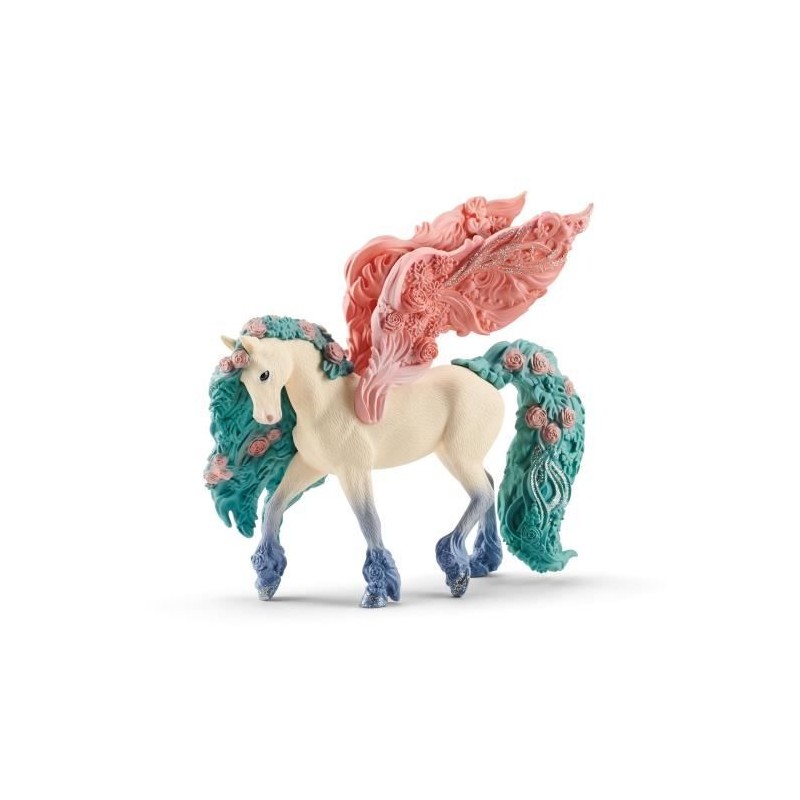 Figurine Pégase aux fleurs, SCHLEICH 70590 bayala, Des 5 ans