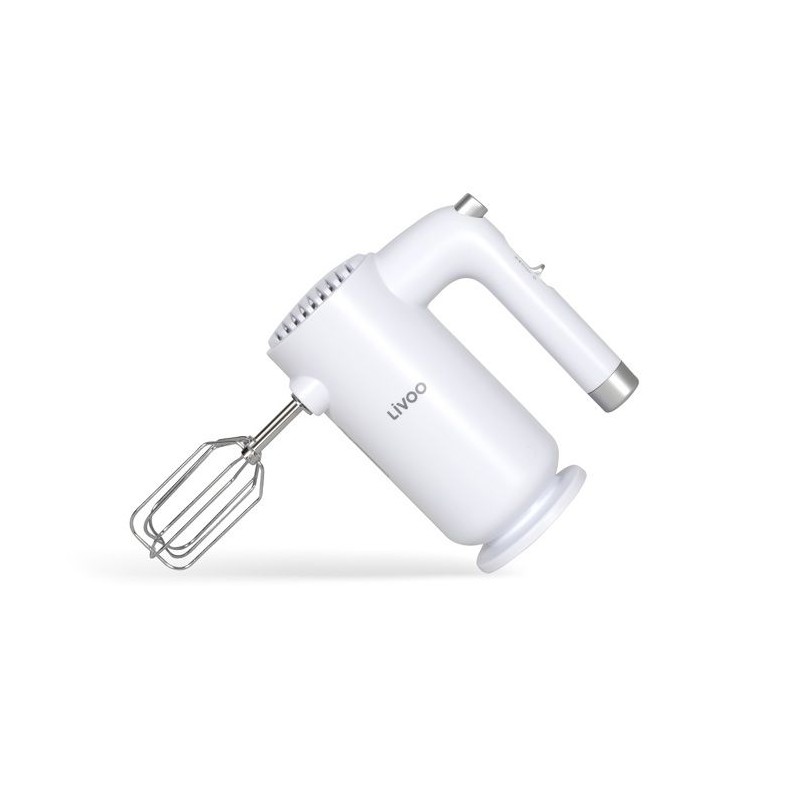 Batteur électrique - LIVOO - 250 W - 5 vitesses - Fonction turbo - Blanc