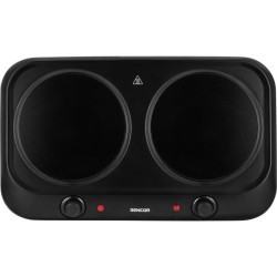 Plaque de cuisson infrarouge - SENCOR - SCP 2263BK - 2400 W - 2 foyers - Noir