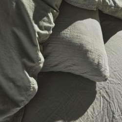 Parure de lit - TODAY - 123327 - 1 personne - 140x200 cm - Gaze de coton unie...