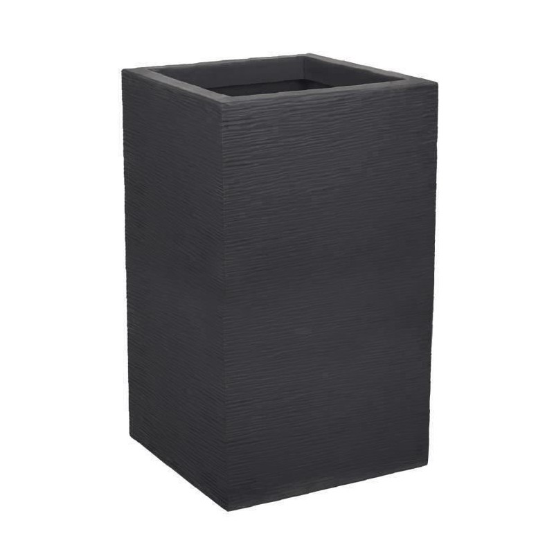 Bac a Fleurs Carré Haut 30 cm - EDA - Graphit Up - 36 L - 29,5 x 29,5 cm x H....