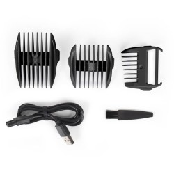 Tondeuse aspirante sans fil LIVOO - Cheveux / barbe et corps - 3 sabots - 50 ...