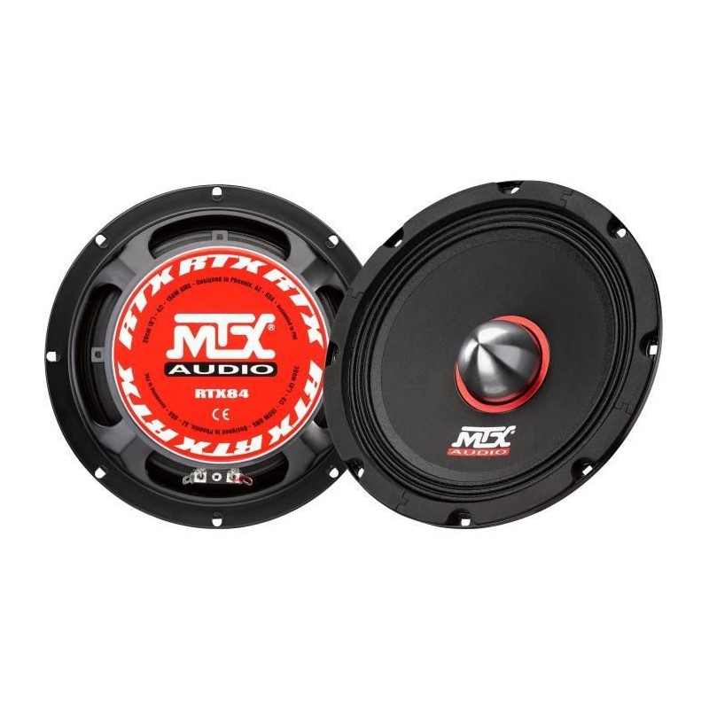 MTX AUDIO - Enceinte auto - MTX grave-médium - RTX84 - Ø20cm - Bobine 51mm - ...