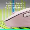Souris - Sans fil - Logitech - Signature M650 - Rose - Droitier