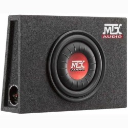 MTX RTF10AS Caisson de grave voiture extra plat clos 25cm 300W RMS 4O membran...