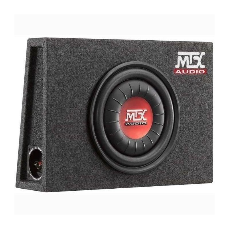 MTX RTF10AS Caisson de grave voiture extra plat clos 25cm 300W RMS 4O membran...