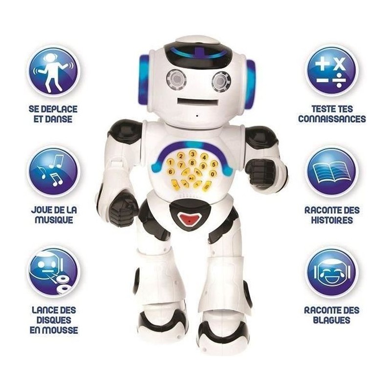 POWERMAN - Mon Premier Robot Ludo-Éducatif (Français), sons et lumieres - LEX...