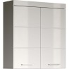 Meuble de salle de bain Rangement haut - 2 portes - Blanc - L 73 x P 23 x H 7...