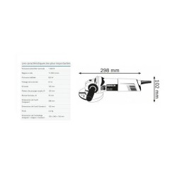 Meuleuse angulaire Bosch Professional GWS 1400 - 0601824800