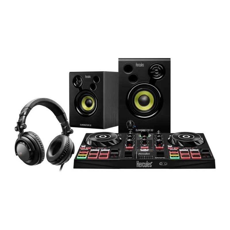 HERCULES DJLEARNING KIT MK2 - Kit DJ tout-en-un pour apprendre a