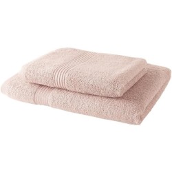 TODAY Lot de 1 Drap de Bain 100% coton 70x130 cm + 1 Serviette de Bain 50x100...