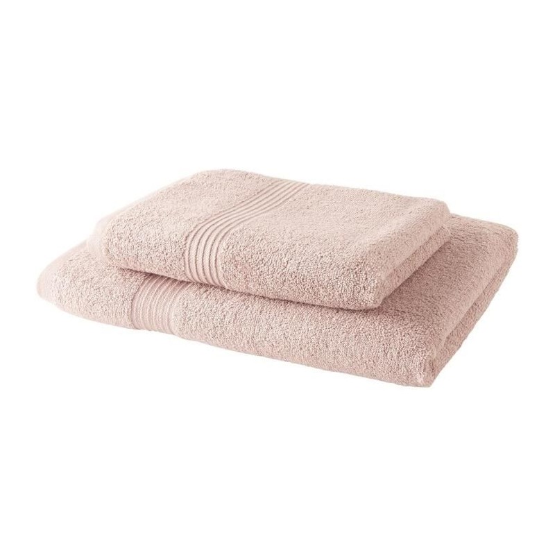 TODAY Lot de 1 Drap de Bain 100% coton 70x130 cm + 1 Serviette de Bain 50x100...