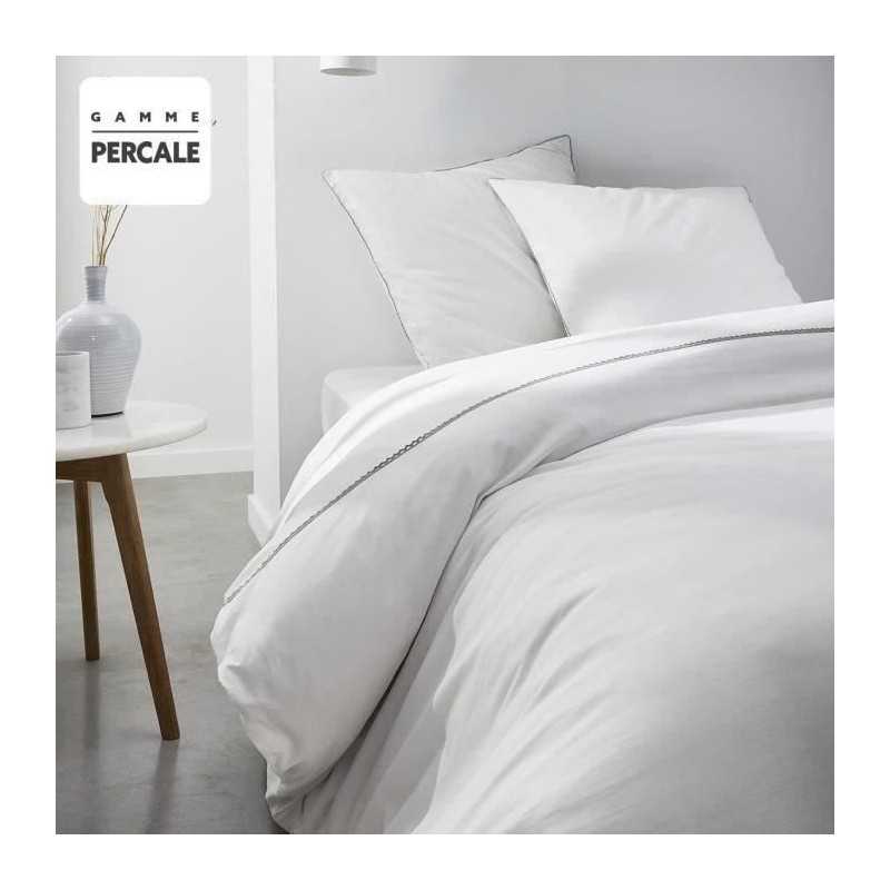 Parrure de lit TODAY Prestige - 240 x 260 cm - 2 personnes - 100% Percale Fin...