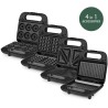 Appareil a croque-monsieur 4 en 1 WEASY - JOY600 - 4 plaques interchangeables...